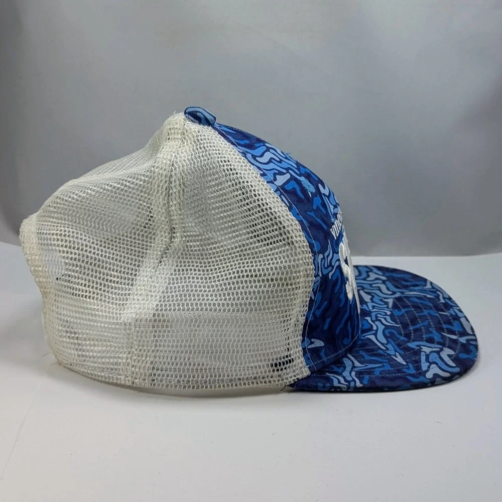 Vineyard Vines Shark Week Blue White Mesh Snap Back Trucker Hat Cap Boys‎ Youth